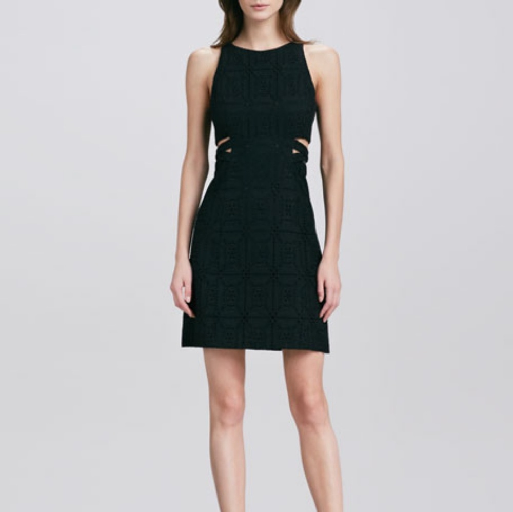 Nanette Lepore Black Cutout Mediterranean Dress